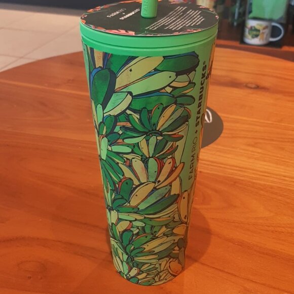 Starbucks x FARM Rio 24oz Tumbler w Banana Straw Topper – Limited Edition 2025 - Picture 4 of 9